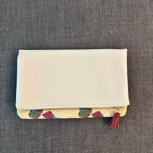 Rachel Pally Cream and Floral Clutch